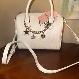 Juicy Couture Cream Satchel with Charms🤍